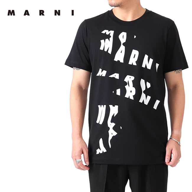 sz 48 確保済◆関税無◆国内発送MARNI 異素材切替Tシャツ メンズ MARNI - サイズ48□MARNI□新品本物□異素材切替Tシャツ/TEE