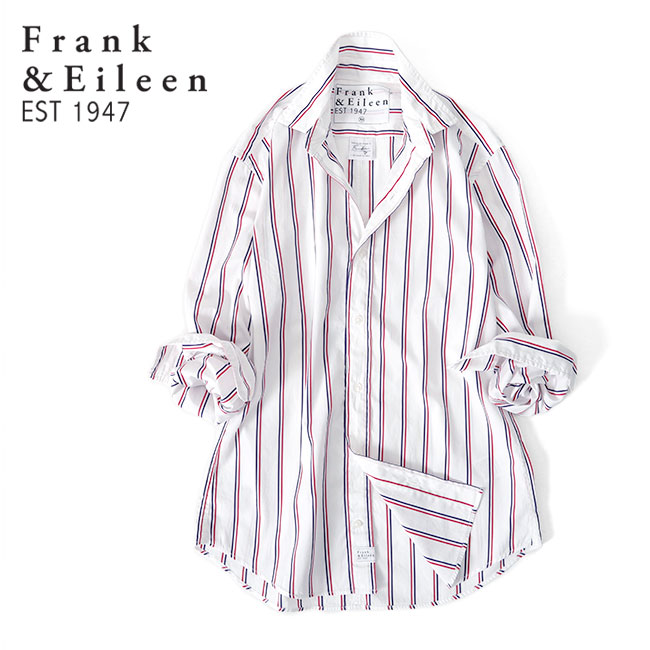 フランクアンドアイリーン 長袖シャツ FINBAR リネン ストライプ 3L相当 楽天市場】Frank&Eileen フランク&アイリーン FINBAR SSLN