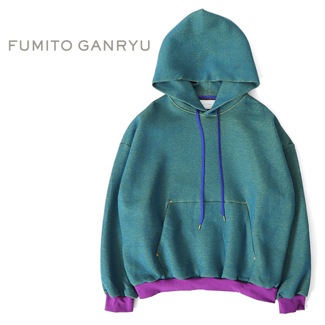 [TIME SALE] FUMITO GANRYU フミトガンリュウ サイドジップ 大層らしい大いさ ティーシャツ パーカー Fu8-赤金-01 メンズ