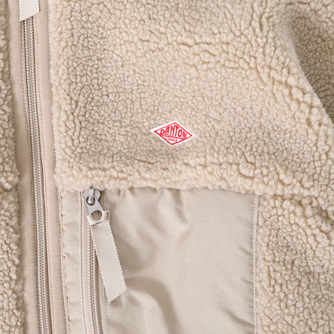 DANTON ダントン フード付き ボアフリースジャケット DT-A0196 LBA