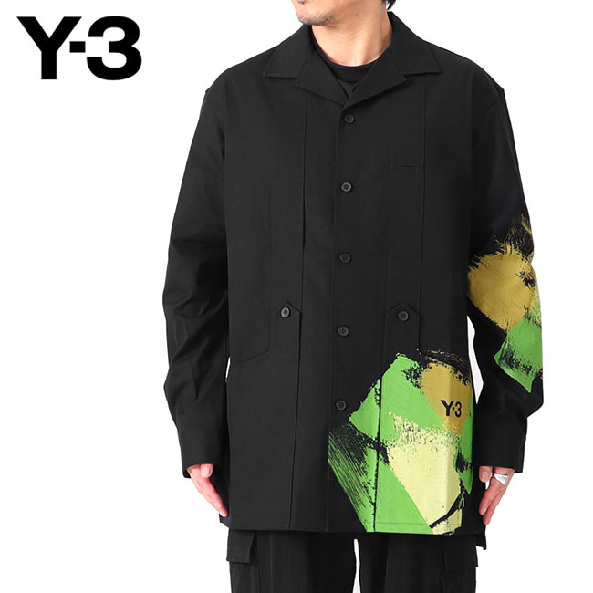 Y-3 ワイスリー ロングシャツジャケット 爆走黒鴉 楽天市場】Y-3 ワイスリー シャツ 爆走黒鴉 刺繍 コットン
