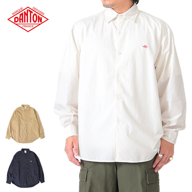 [SALE] DANTON ダントン コットンタイプライター オーバーサイズ パッカリング ワッシャーシャツ DT-B0180 TYF 長袖シャツ メンズ **