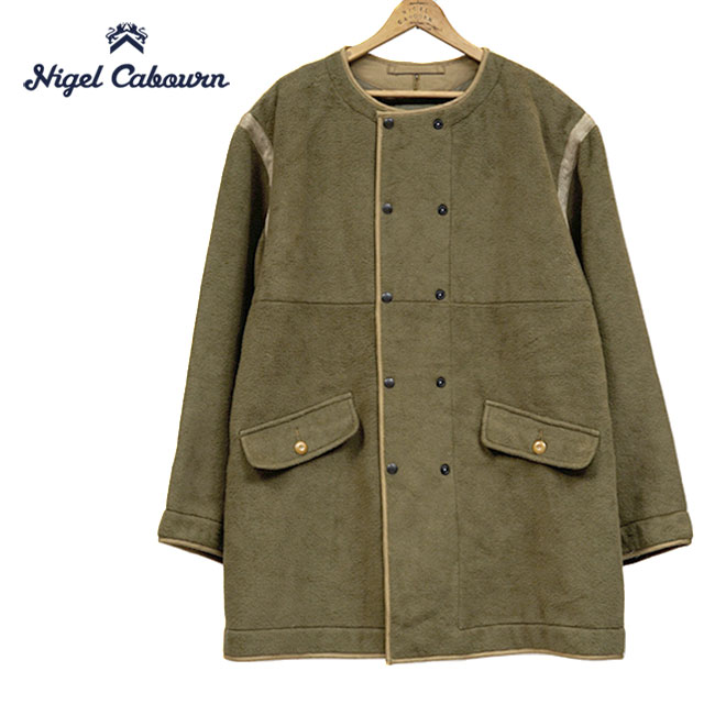 [TIME SALE] Nigel Cabourn ナイジェルケーボン リヴァーシブル ボアフリース ラインドライブ厚地の外套 80470030010 フリースジャケット メンズ