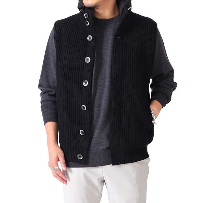 楽天市場】HERNO RESORT ヘルノ リゾート フーディー ニット ベスト