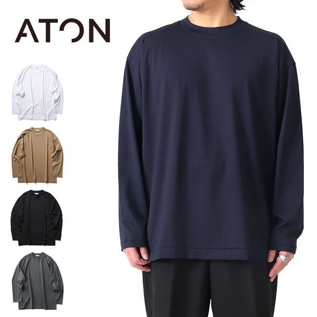 ATON / スーピマコットン モックネック ロンT　(2) 楽天市場】ATON エイトン スーピマコットン モックネック ロンT