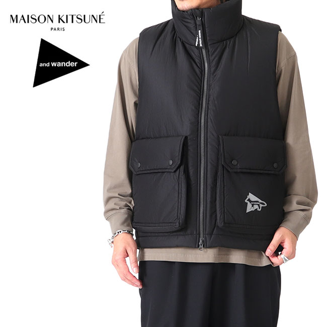 楽天市場】メゾンキツネ MAISON KITSUNE メンズ ダウンベスト スリーブ