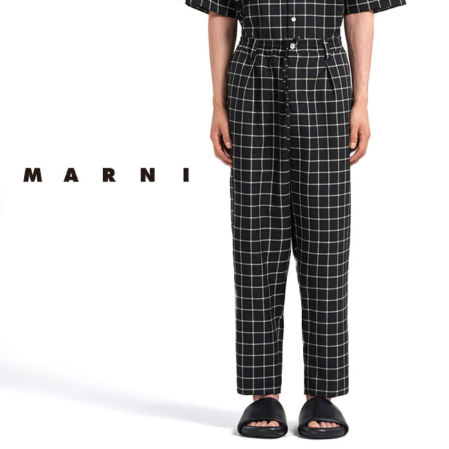 楽天市場】MARNI マルニ クロップドパンツ PUMU0017U1 TW839