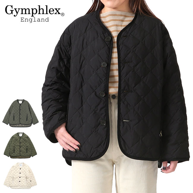 GYMPHLEX 体育館フレックス キルト落ちこむ カラーレスジャケット GY-A0431 NYM 中綿 否色つや 下着類落ちこむ レディース
