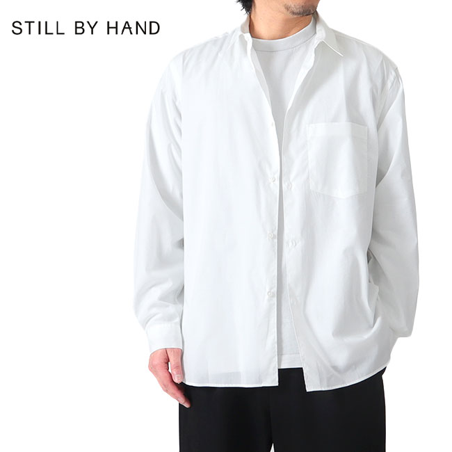 STILL BY HAND スティルバイハンド ブロード レギュラーシャツ SH00221 長袖シャツ ストライプ メンズ