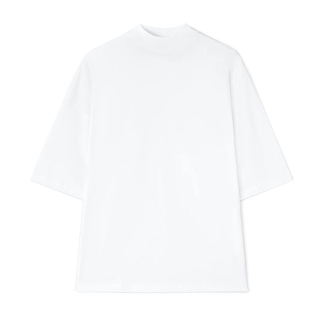 JIL SANDER ジルサンダー モックネック Tシャツ J21GC0005 J45084 白 半袖Tシャツ メンズ 21,868円