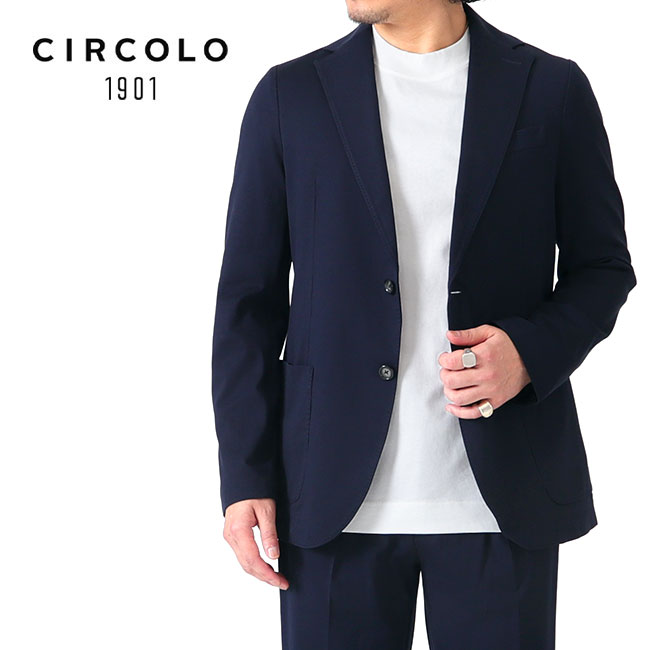 【美品 希少XL】CIRCOLO1901 鹿の子ジャージージャケット 紺 金釦 楽天市場】CIRCOLO 1901 チルコロ1901 ピケ ストレッチ