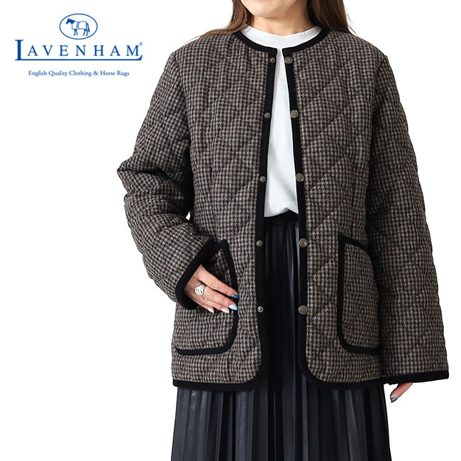 楽天市場】LAVENHAM ラベンハム キルティングノーカラー