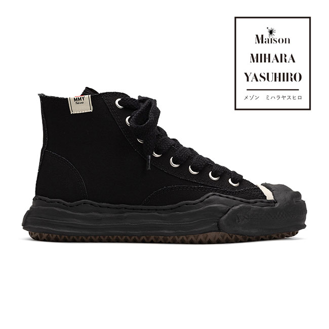 【新品未使用】Maison MIHARA YASUHIRO　スニーカー 黒 Maison MIHARA YASUHIRO FRANCIS PAST Sole Mixed Material Low