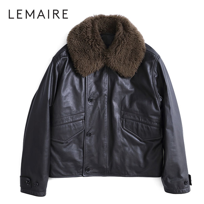 lemaire ルメール　ノーカラージャケット 黒 楽天市場】LEMAIRE ルメール アルパカウール ノーカラー