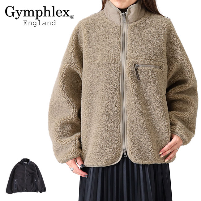 Gymphlex 体育館フレックス 照明ランプ色つや ボアフリース 上衣 GY-A0249 BOL レディース