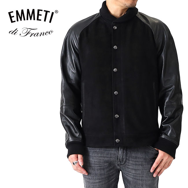 楽天市場】エンメティ EMMETI AREZZO レザージャケット 異素材コンビ