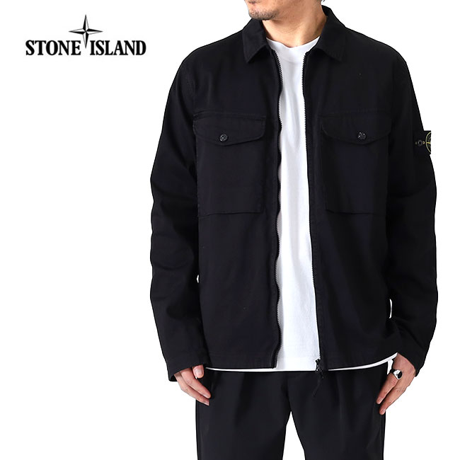 STONE ISLAND ブラック ブルゾン ガーメントダイ STONE ISLAND - 【ラスト1点】 41920 NYLON METAL WATRO-TC IN