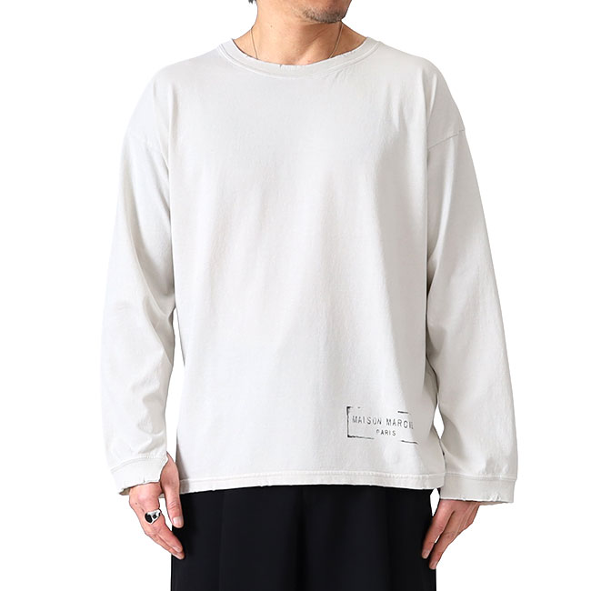 Maison Margiela メゾンマルジェラ MM6 ロンT 長袖 MM6メゾンマルジェラ 長袖 ロンT ブラック 新作 セール (MM6