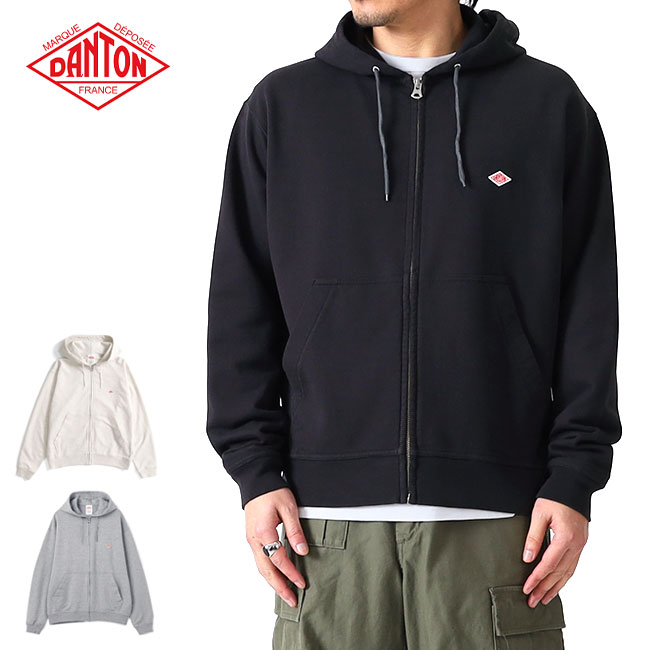 DANTON ダントン コットンテリー スウェット ジップパーカー DT-C0407 CIN スウェットパーカー メンズ
