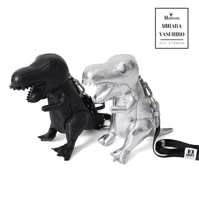 [TIME SALE] Maison MIHARA YASUHIRO メゾンミハラヤスヒロ T-REX Tレックス レザー ミニバッグ A14BG709 恐竜 ティラノサウルス 人形