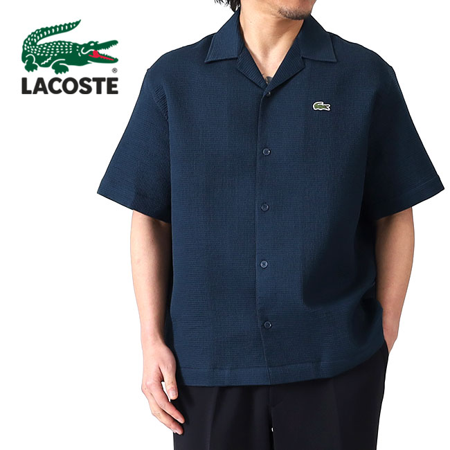 楽天市場】ラコステ LACOSTE リネン 半袖ボタンダウンシャツ