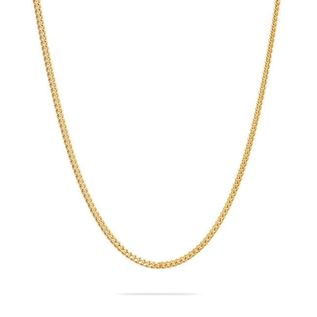 TOMWOOD トム木材 Curb Chain M Gold-18 ゴールド 曲線状の形チェーン店 頸飾り 100266 メンズ レディース **