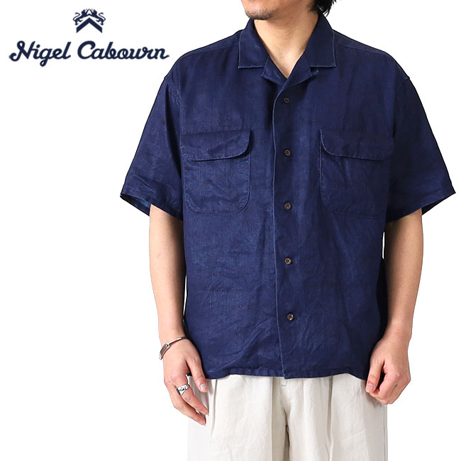 ナイジェルケーボン オープンカラーシャツ - グジャラートプリント 楽天市場】Nigel Cabourn ナイジェルケーボン レーヨン グジャラート