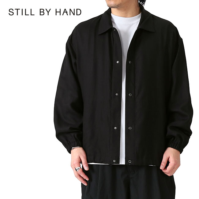 Still By Hand スティルバイハンド レーヨン シャツジャケットBL02252 コーチシャツ リネン メンズ **
