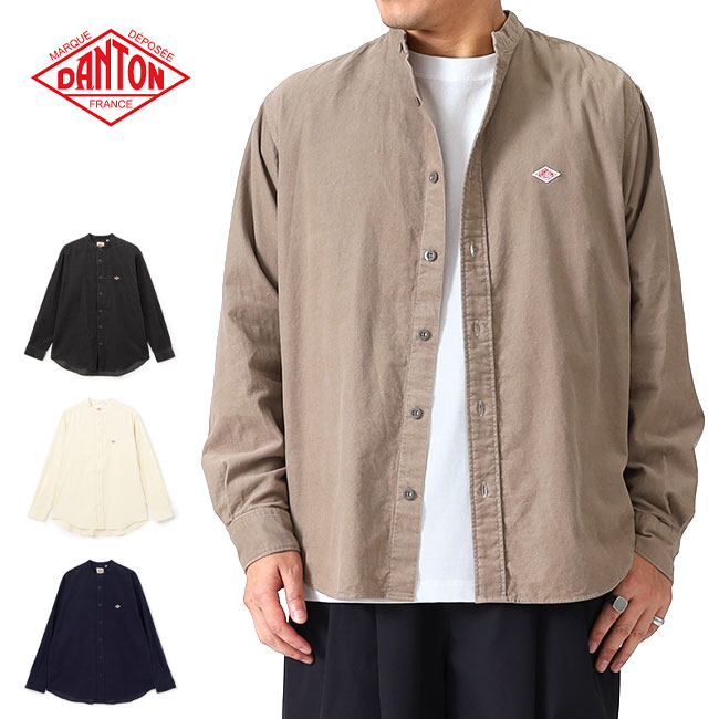 DANTON ダントン バンドカラー コーデュロイシャツ DT-B0291 MCD 長袖シャツ メンズ **
