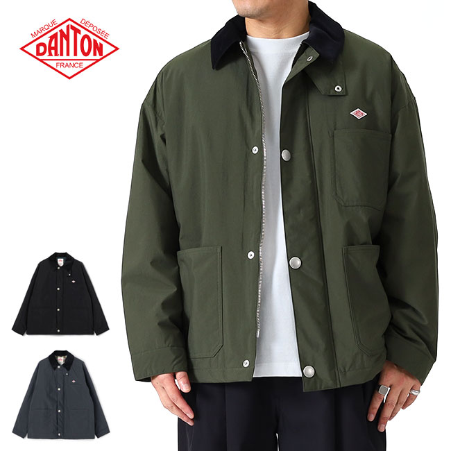 美品✨DANTON ダントン ダウンプルーフ ノーカラー ワークジャケット 36 Danton [DANTON/ダントン] ダウンプルーフノーカラーワーク