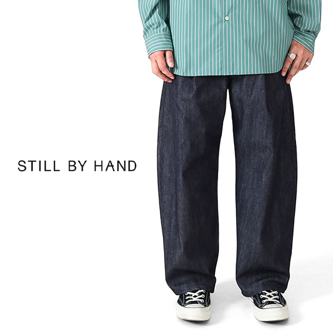 Still By Hand スティルバイハンド セルビッチ デニム DN01253 ジーパン 耳 メンズ Navy