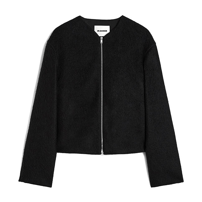 JIL SANDER ジルサンダー 羊毛モヘヤ 否色合い 遊撃手上衣 J21HG0104 J20060 ジップジャケット メンズ
