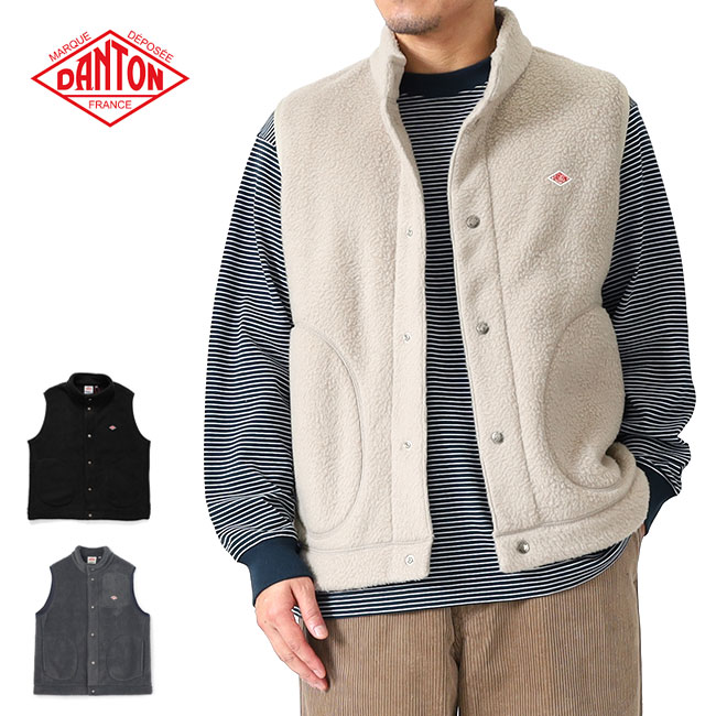 楽天市場】メンズ DANTON ダントン V NECK VEST Vネックベスト