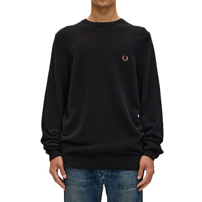 Fred Perry フレッドペリー ピケ クルーネックニット K1309 鹿の子 セーター メンズ