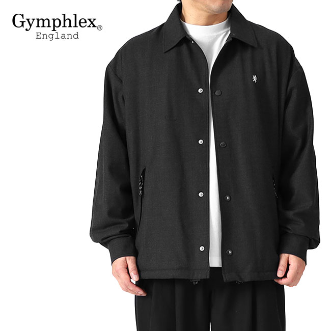 Gymphlex ジムフレックス ウールライク ツイルジャケット GY-A0724 ASM コーチジャケット メンズ