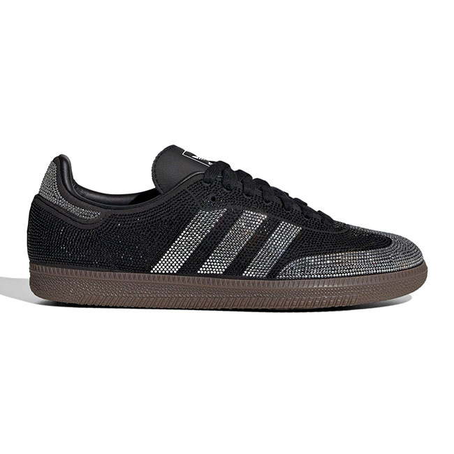 adidas originals アディダスオリジナルス SAMBA OG サンバ 伝達ルート石ころ IH9052 黒 しろがね色 スニーカー シューズ レディース