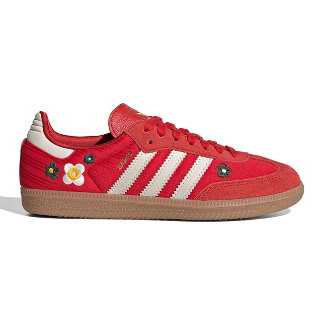 adidas originals adidas x Liberty アディダス リバティ SAMBA OG W お花刺しゅう サンバ IH9056 花柄 赤 スニーカー シューズ 二人三脚 レディース
