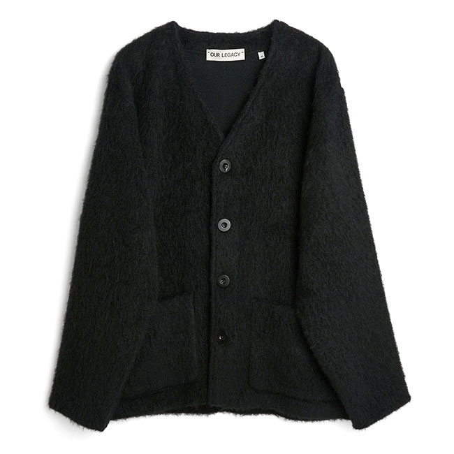 our legacy モヘア　ベスト　46 Our Legacy - Grizzly Vest Black Highland Cotton