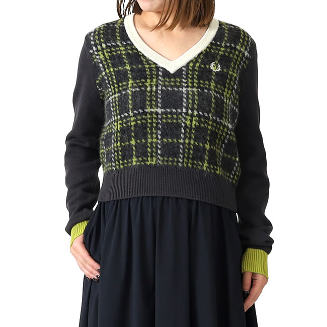 楽天市場】FRED PERRY フレッドペリー ニットトップス SHEER TRIM