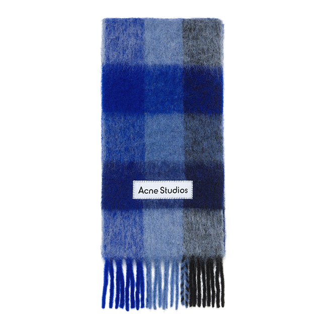 Acne Studios アクネストゥディオズ ウールモヘア チェックマフラー FN-UX-SCAR000115 アルパカ ギフト プレゼント|Golden State