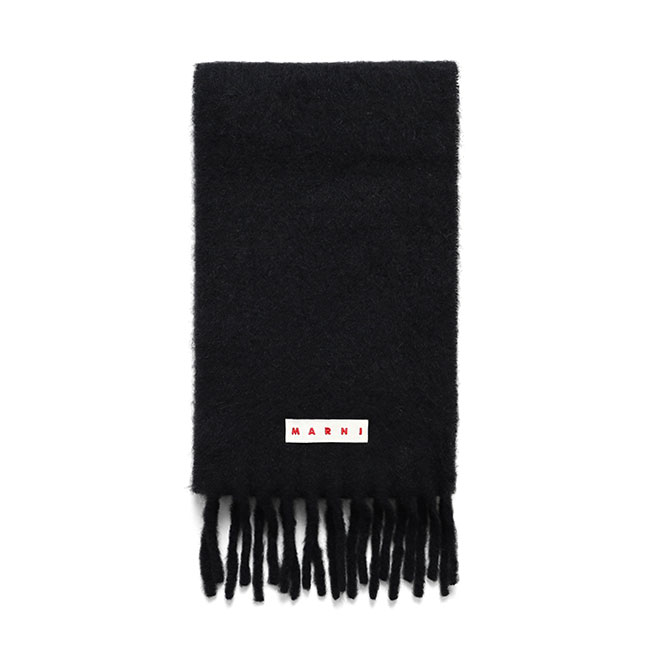 楽天市場】MARNI マルニ アルパカ チェック ラベルロゴ マフラー