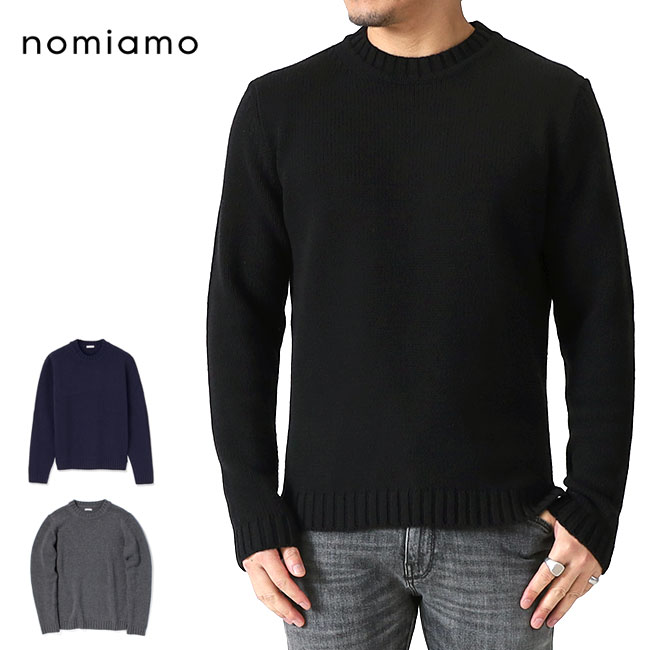 楽天市場】nomiamo ノミアモ ミドルゲージ クルーネック カシミヤ