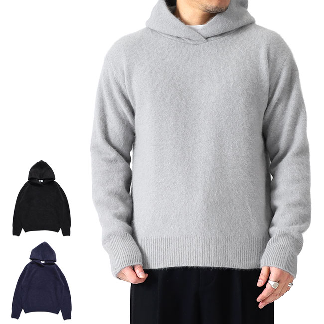 レンコントラント Rencontrant フォックスウールプルオーバーパーカー 楽天市場】レンコントラント / Rencontrant / ニット プル パーカー