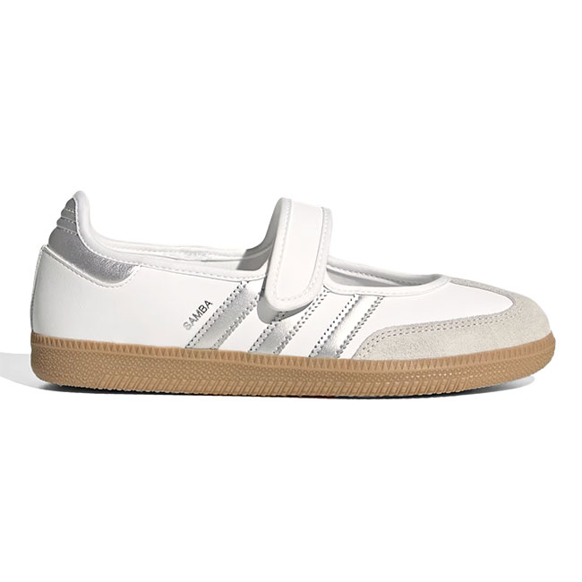adidas originals アディダス オリジナルス Samba Jane サンバ メリージェーン KJ3785 白 シルバー 銀 パンプス レディース