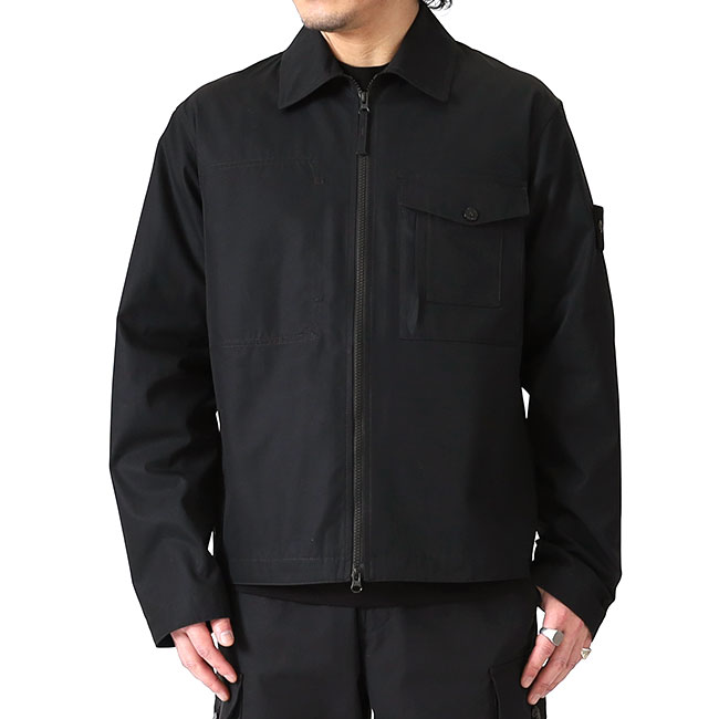 STONE ISLAND GHOST ストーンアイランド ゴーストピース コットンキャンバス ジップジャケット 1200011 シャツジャケット メンズ