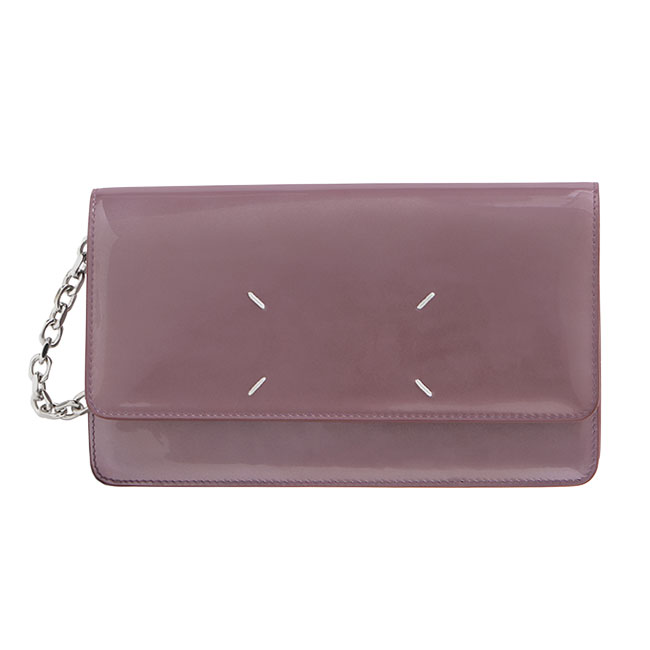 Maison Margiela メゾンマルジェラ 4ステッチ チェーンウォレット SA3UI0008 P7552 ピンク 長財布 ショルダーポーチ ギフト プレゼント ** 94,380円