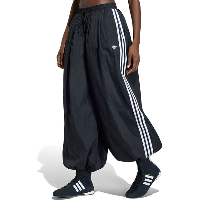 adidas originals アディダスオリジナルス アディレニウム バルーン トラックパンツ KY5052 黒 ジャージ ナイロンパンツ レディース