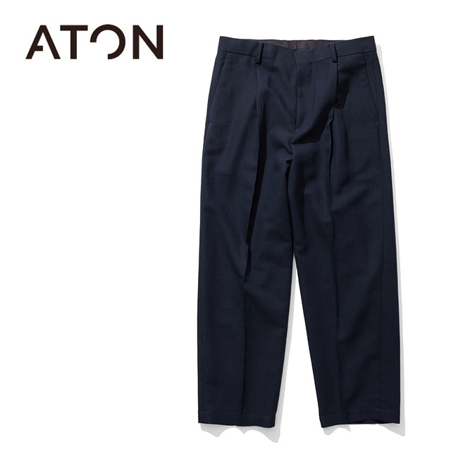 ATON エイトン リネンウール テーパードパンツ PRAGLM0202 サマーウール メンズ｜Golden State
