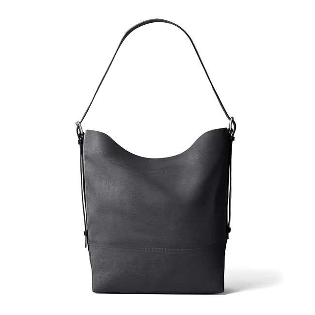 LEMAIRE ルメール BELTED タイダイ コットンキャンバス ベルテッド トートバッグ BG0153 LF1400 黒 ブラック ショルダーバッグ