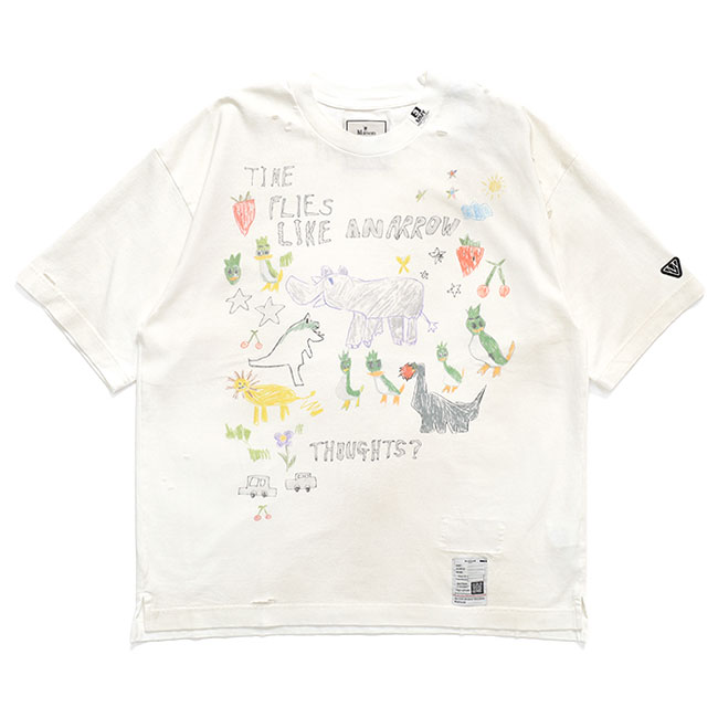 Maison MIHARA YASUHIRO メゾンミハラヤスヒロ Kids Doodle Printed T-shirt キッズ 落書き刷り上げる プルオーバー J16TS831 半袖プルオーバー メンズ